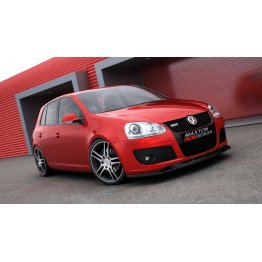 Накладка сплиттер на передний бампер на Volkswagen Golf V GTI